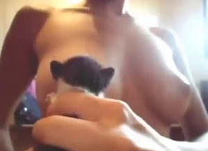 Sexy breastfeeding-themed bestiality madness