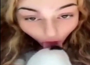Adorable blonde making out with a dog, zoophile